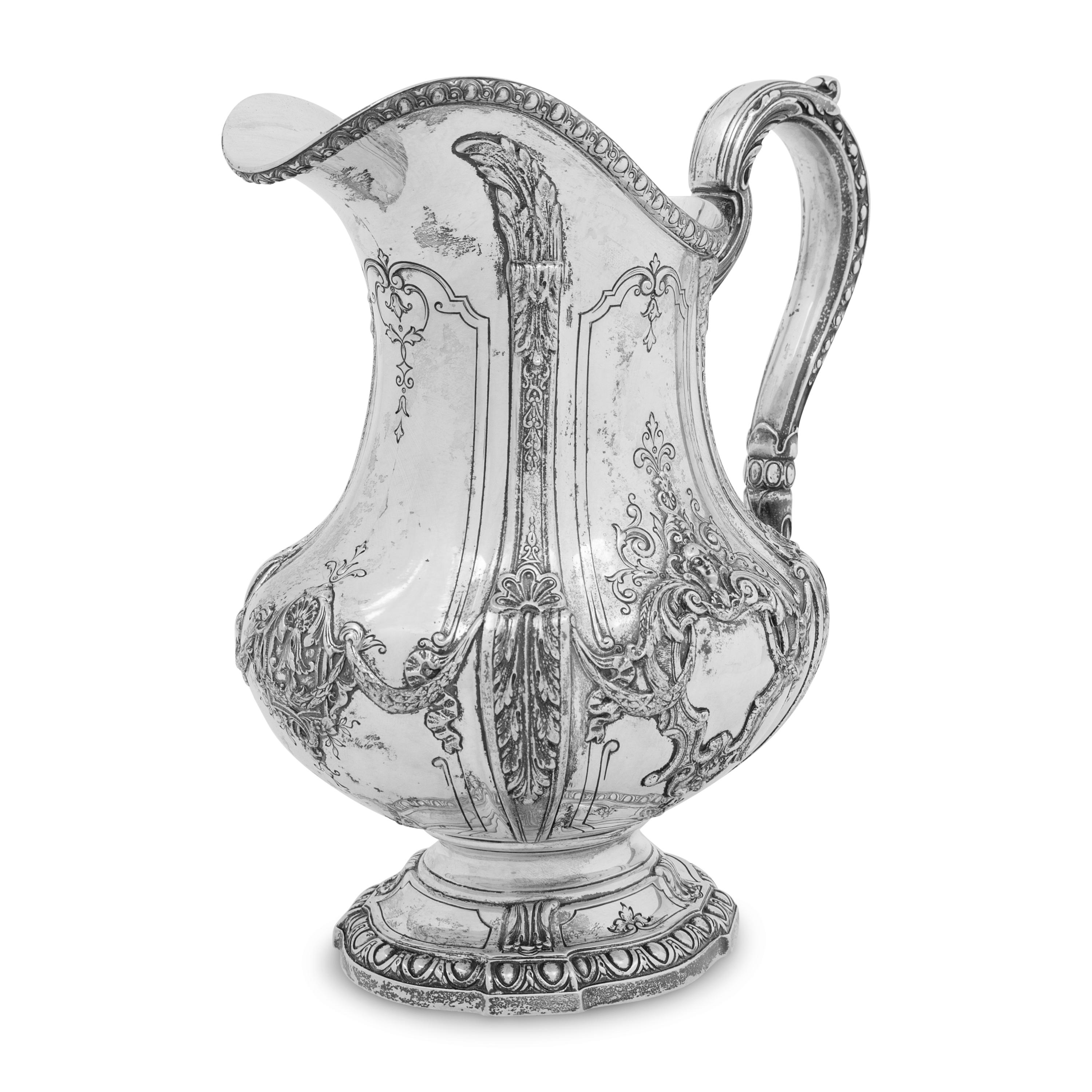 An American Silver Water Pitcher
