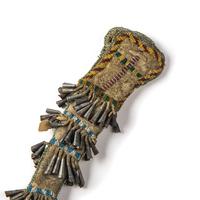 Mescalero Apache Beaded Hide Awl Case