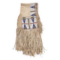 Cheyenne Beaded Hide Saddle Bags