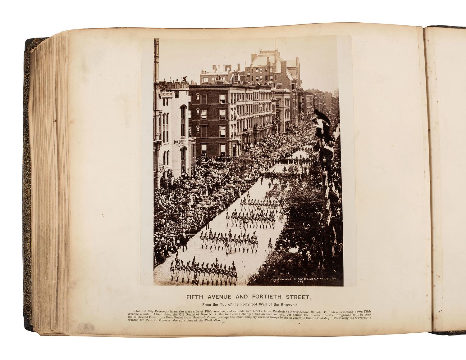 [GRANT, Ulysses S. (1822-1885)]. Photo album commemorating U.S. Grant. Boston: Wm. H. Allen, [1886].