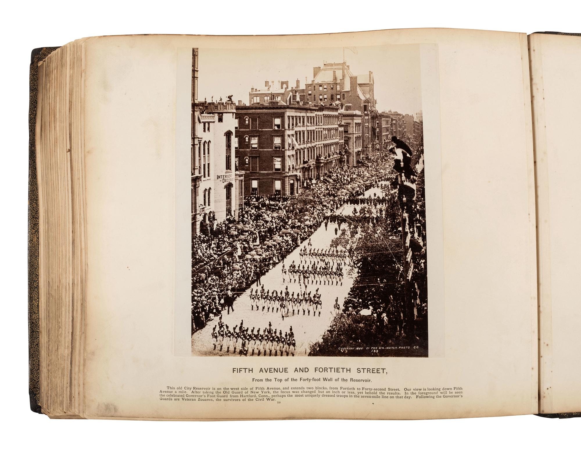 [GRANT, Ulysses S. (1822-1885)]. Photo album commemorating U.S. Grant. Boston: Wm. H. Allen, [1886].