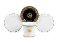 Four Versace Porcelain Table Articles