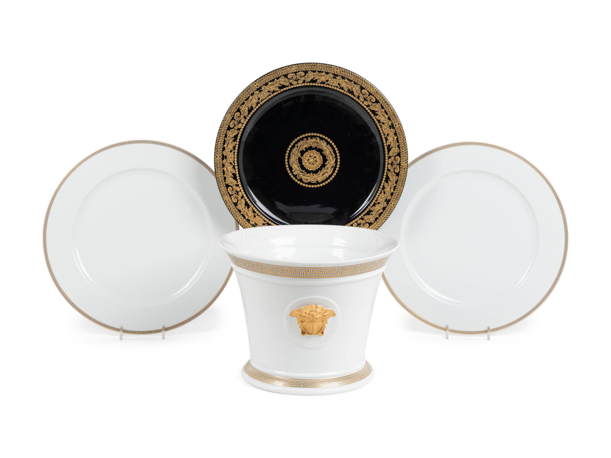 Four Versace Porcelain Table Articles