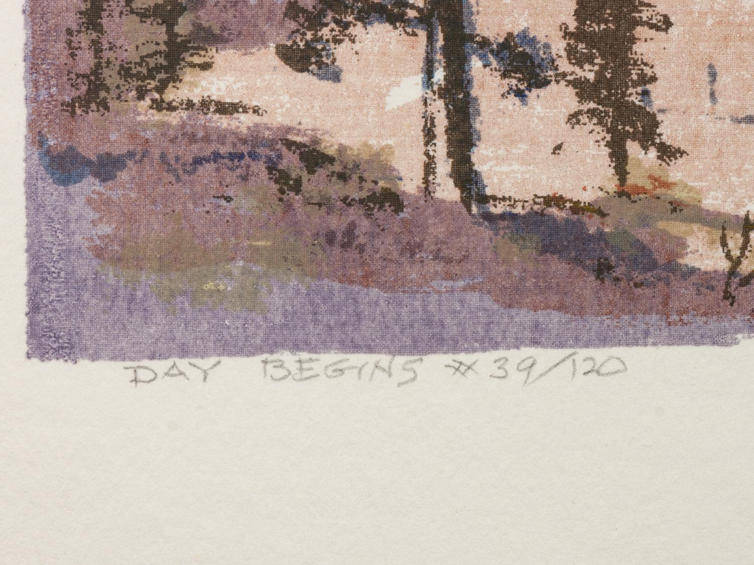 Five Works: Day Begins , edition 39/120; Cottonwood , edition 105/120; Rio Colorado , edition 75/120; Alders , edition 13/150; The Red Butte , edition 19/40