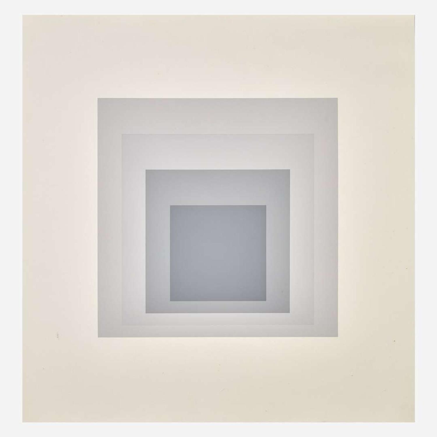 Josef Albers (American/German, 1888-1976) I-S LXXIIa; together with I-S LXXIIb