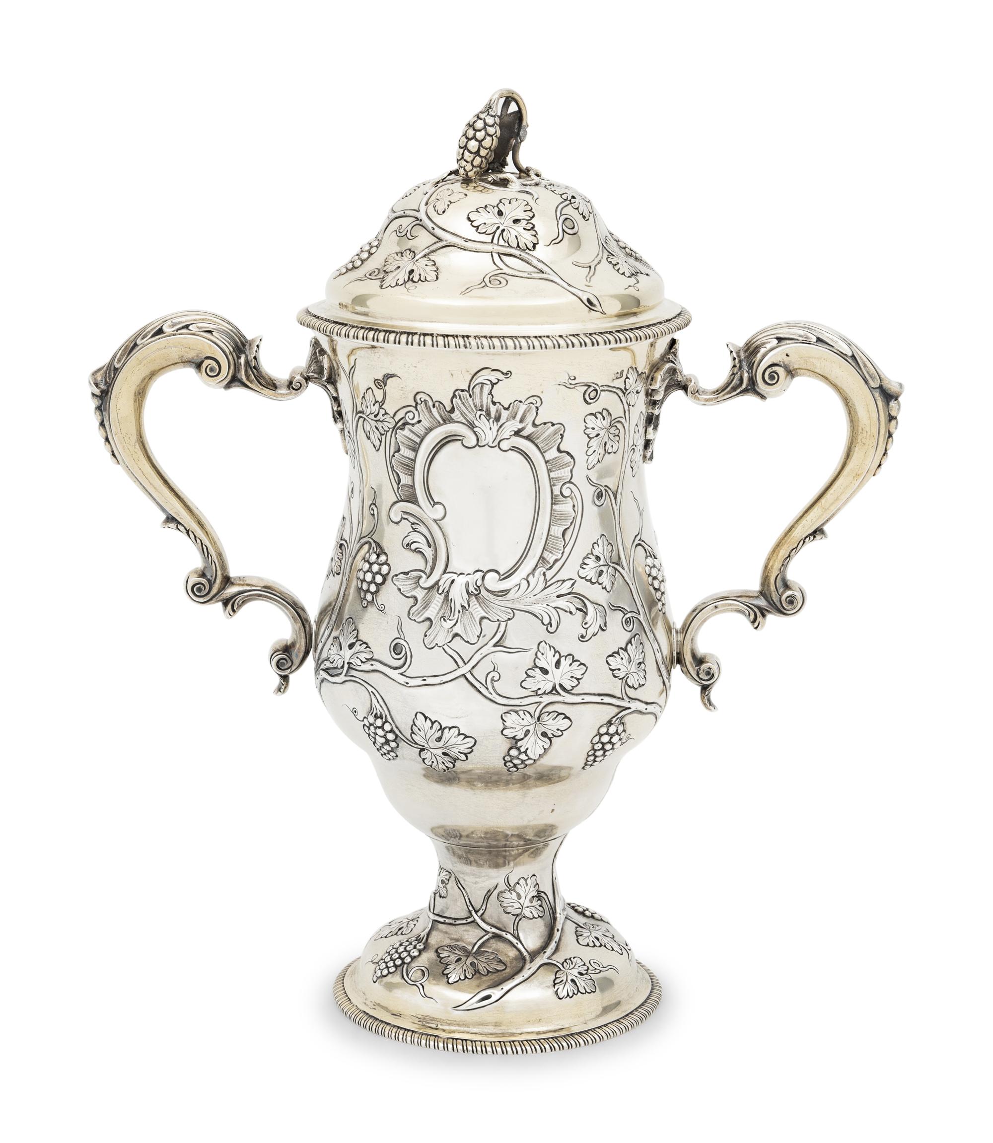 An Irish Georgian Silver-Gilt Cup and Cover