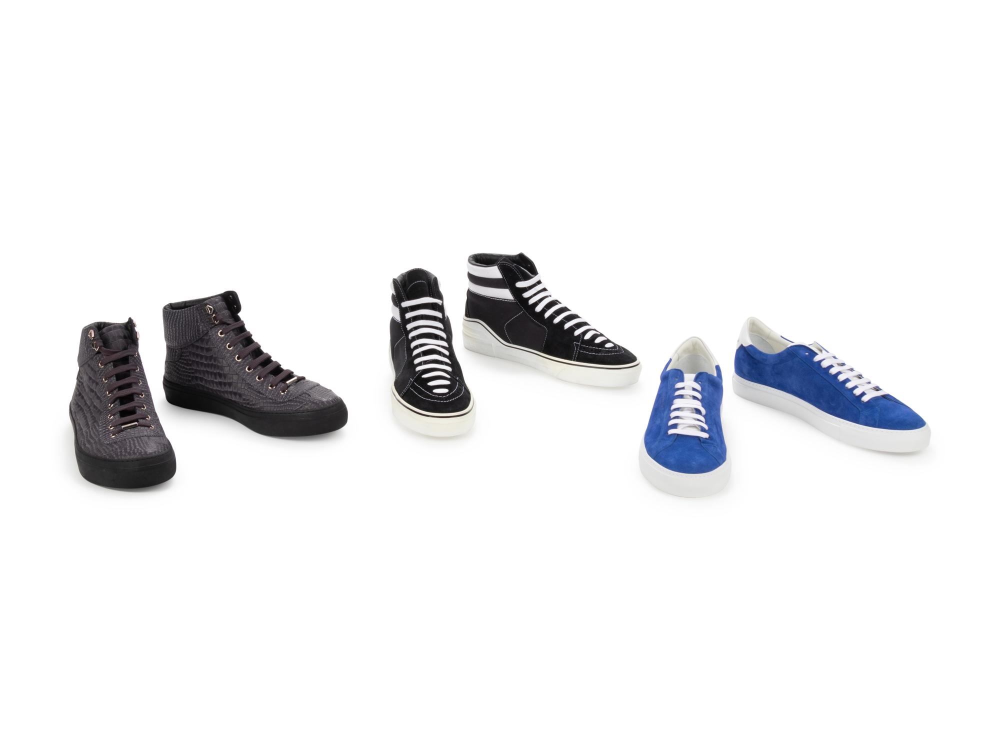 Three Pairs of Men's Designer Shoes; One Jimmy Choo, Two Givenchy, c.2017 — BNY 241, 247, 256