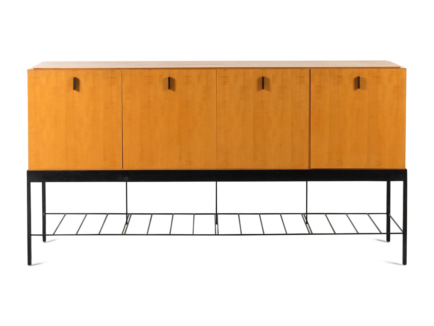 A Contemporary Cherrywood Console Cabinet