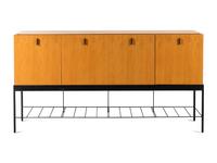 A Contemporary Cherrywood Console Cabinet