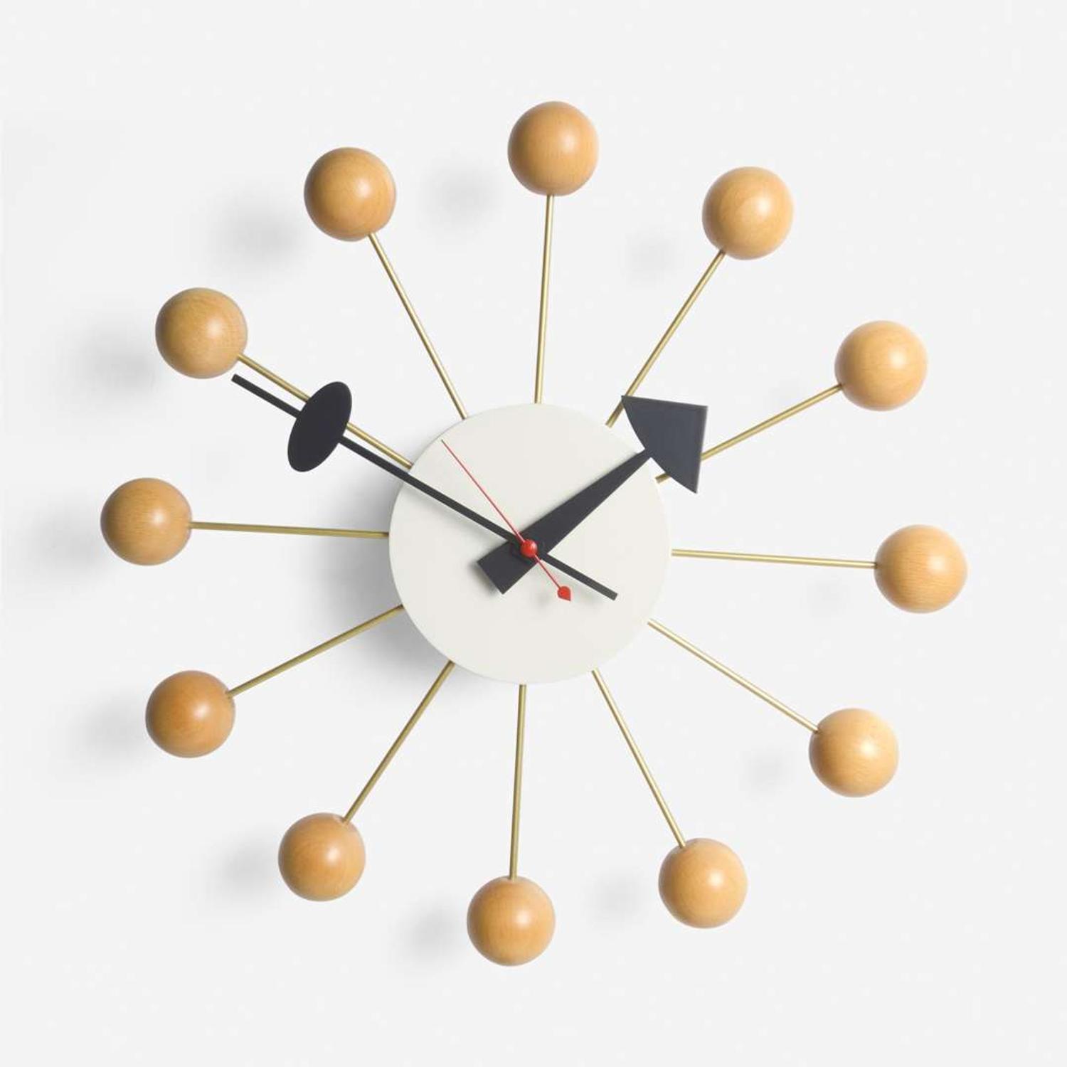 George Nelson (American, 1908-1986) Group of Table and Wall Clocks for Howard Miller, Vitra Design Museum, Poland/Germany, designed 1949-1954, the present lot circa 2000s