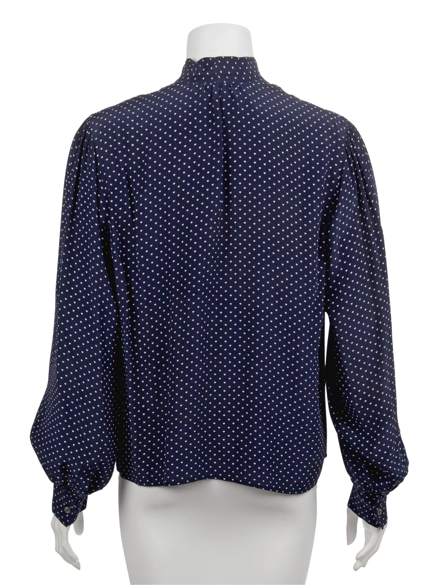 Three Yves Saint Laurent Rive Gauche Blouses, 1970-80s
