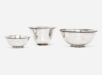 Herbert Taylor and Herman Glendenning for Arthur Stone, Three Bowls