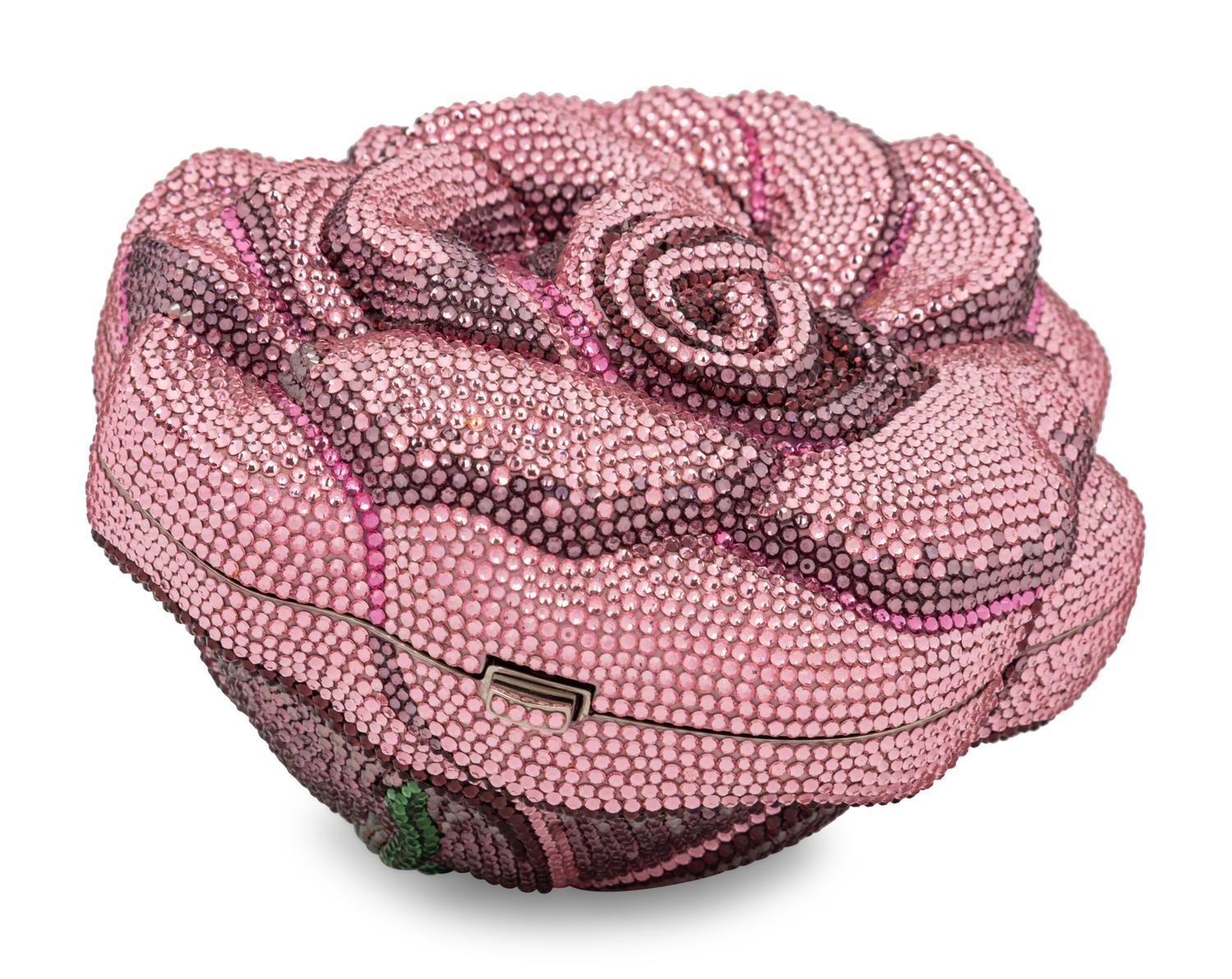 Judith Leiber Collector's Edition Pink Rose Minaudière
