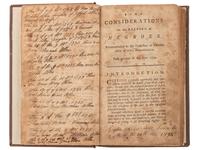 [SLAVERY & ABOLITION]. Quaker Allen family genealogy in Some Considerations in Keeping of Negroes.