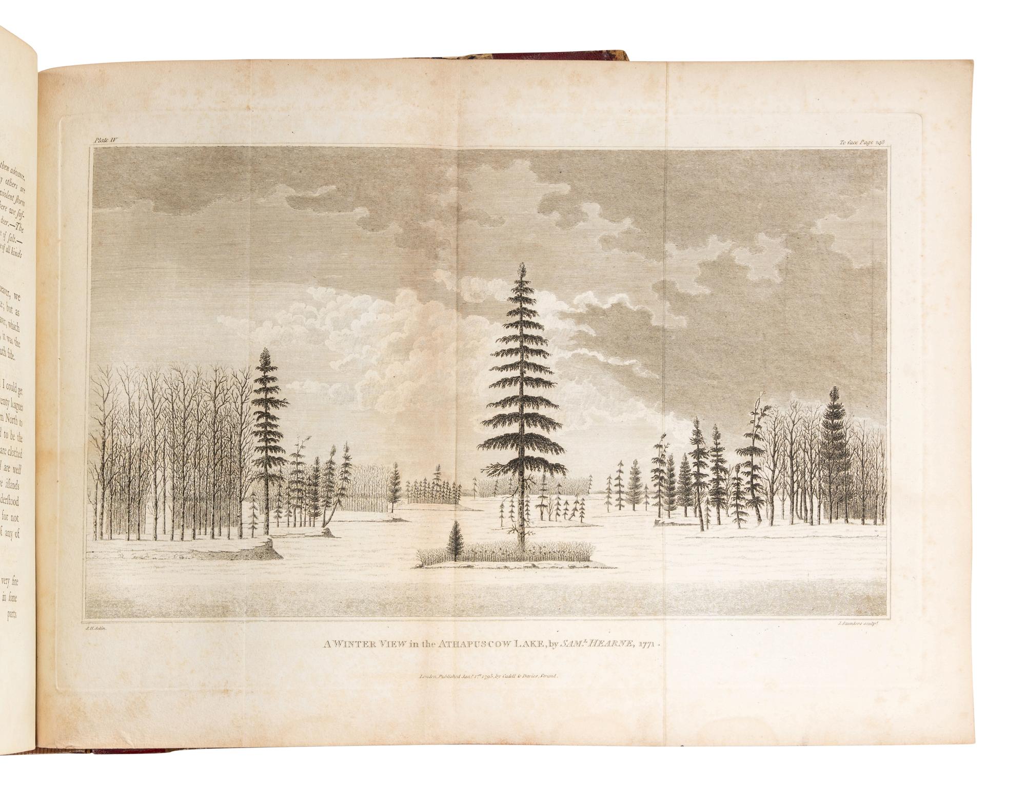 HEARNE, Samuel (1745-1792). A Journey from Prince of Wales's Fort in Hudson's Bay, to the Northern Ocean. Undertaken by order of the Hudson's Bay Company, for the discovery of Copper Mines, a North West Passage, &c. In the Years 1769...1772 . London: for A. Strahan and T. Cadell, 1795.