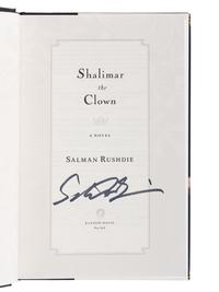 RUSHDIE, Salman (b. 1947). A group of 9 FIRST EDITIONS, many SIGNED, comprising: