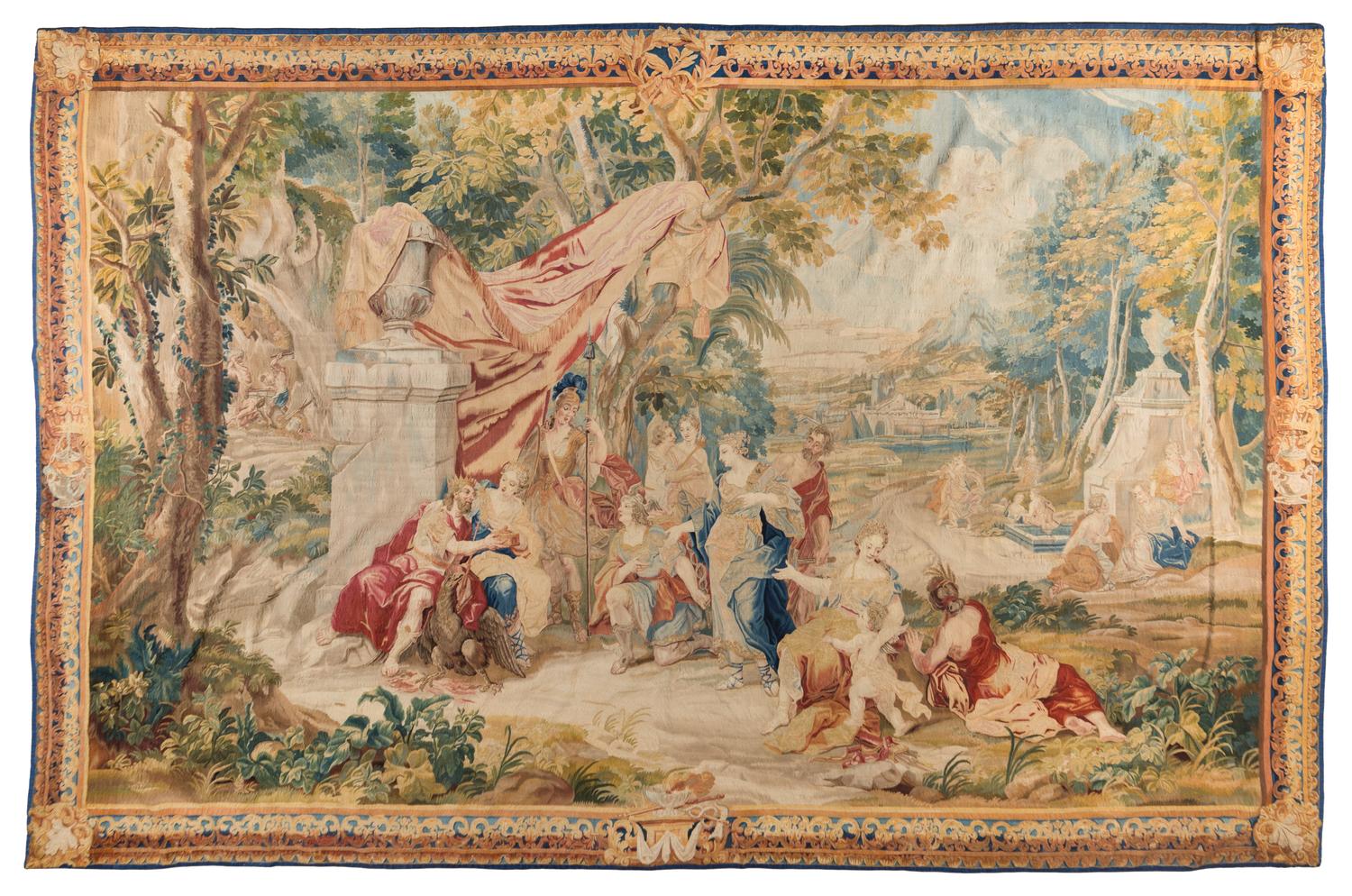 A Brussels Mythological Tapestry from the Series The Adventures of Jupiter and Mercury