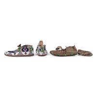 Sioux Beaded Hide Moccasins