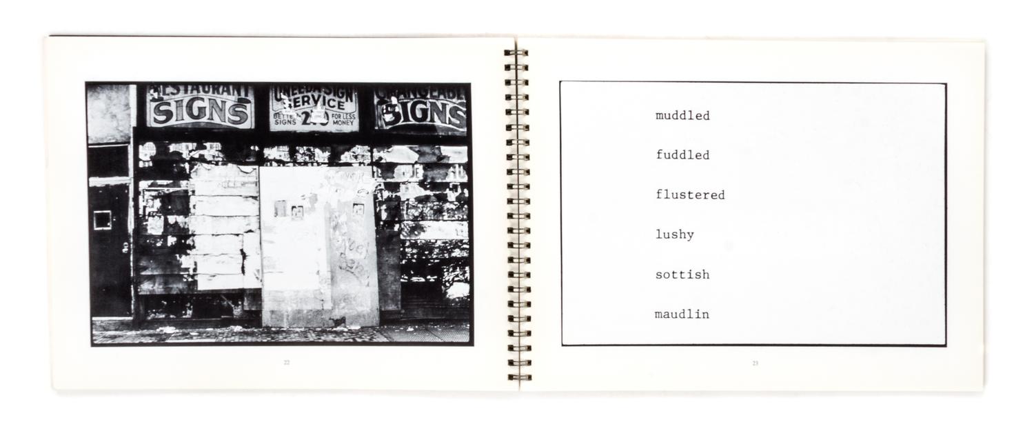 (ARTISTS BOOKS, POLITICS) A group of 9 works, including works by Martha Rosler, Laurent Malone, Alice Aycock and the Atlas Group.