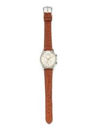 JAEGER-LECOULTRE, STAINLESS STEEL 'MEMOVOX' ALARM WATCH