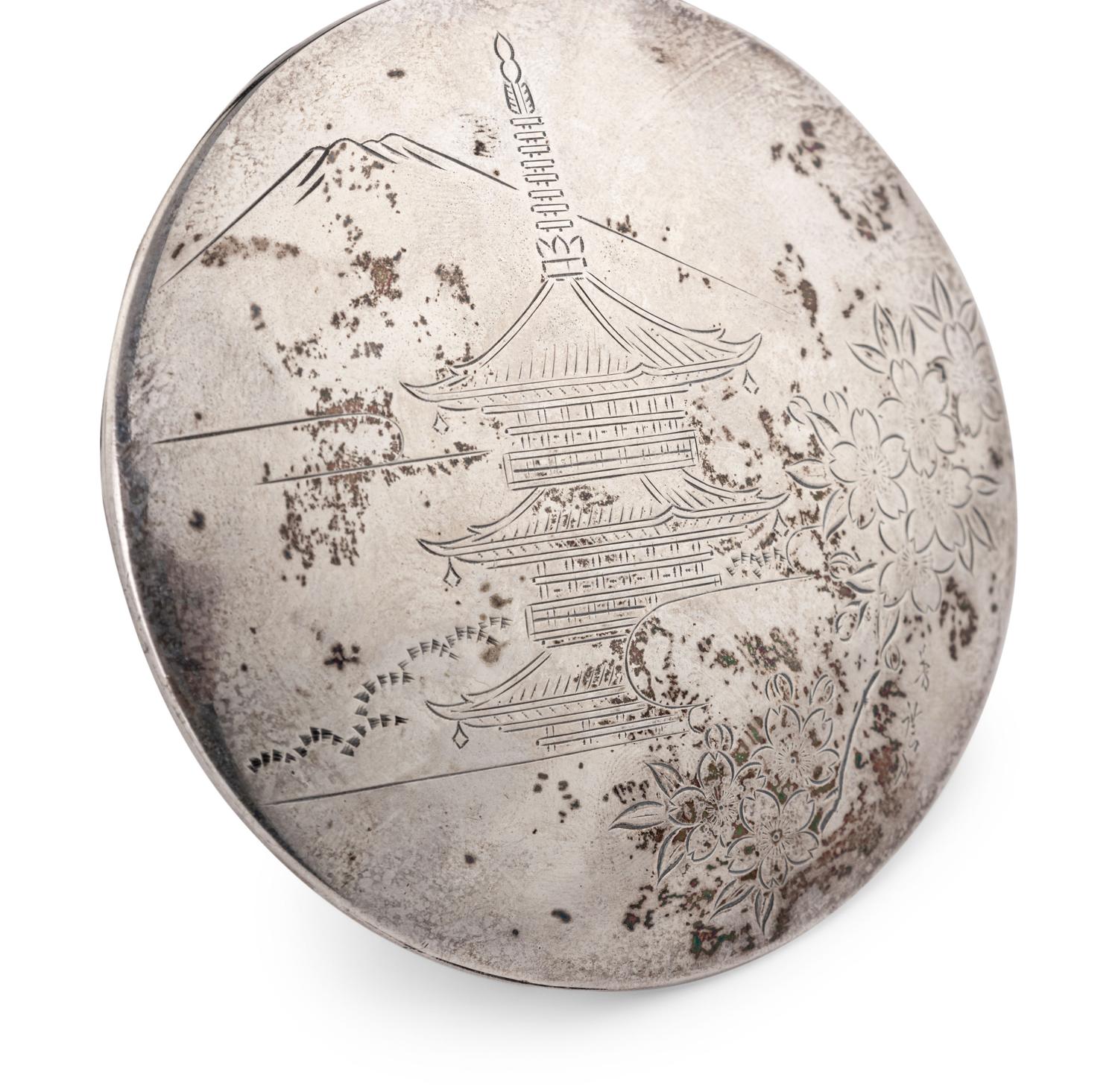Three Japanese Silver Tea Wares