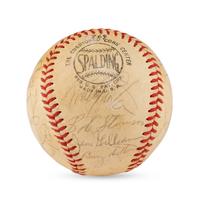 A 1969 Los Angeles Dodgers Team Signed Autograph Baseball