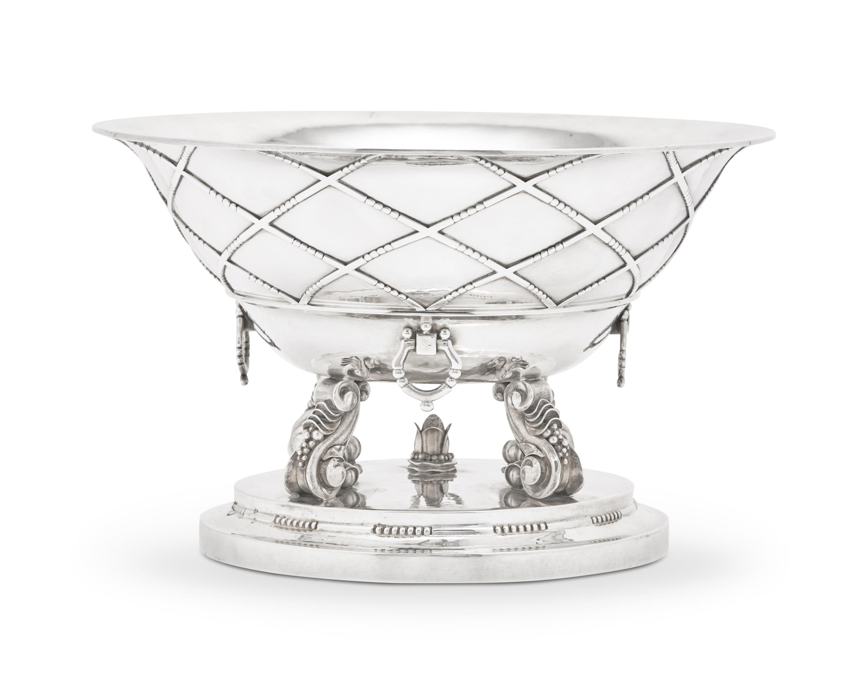 A Johan Rohde Designed Georg Jensen Silver Centerpiece Bowl