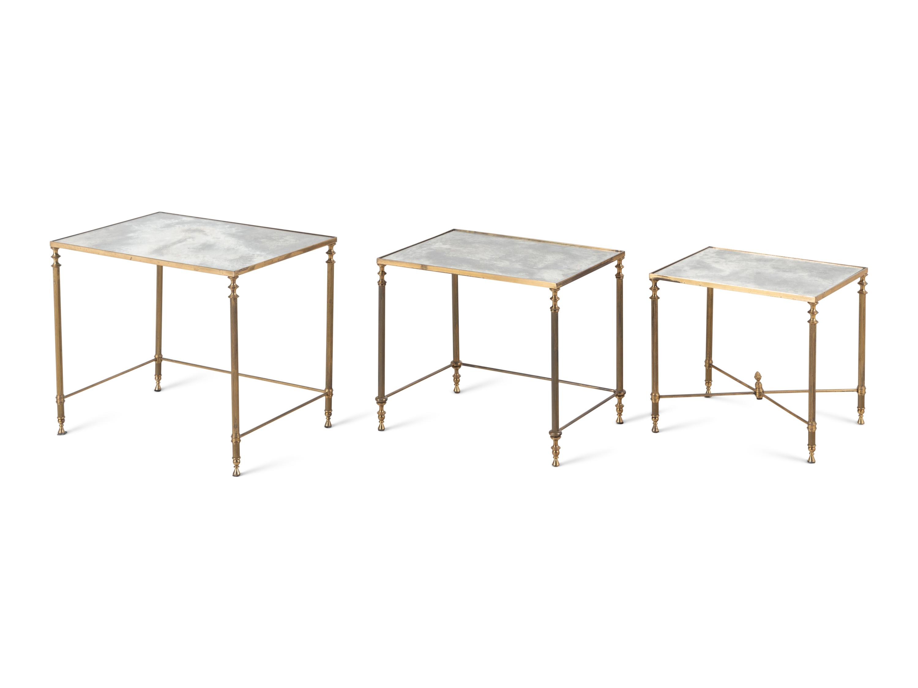Two Sets of French Nesting Tables