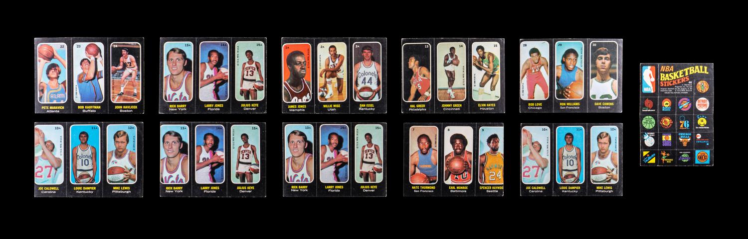 A Near Set of 1971-72 Topps Basketball Cards (192/233) With Duplicates