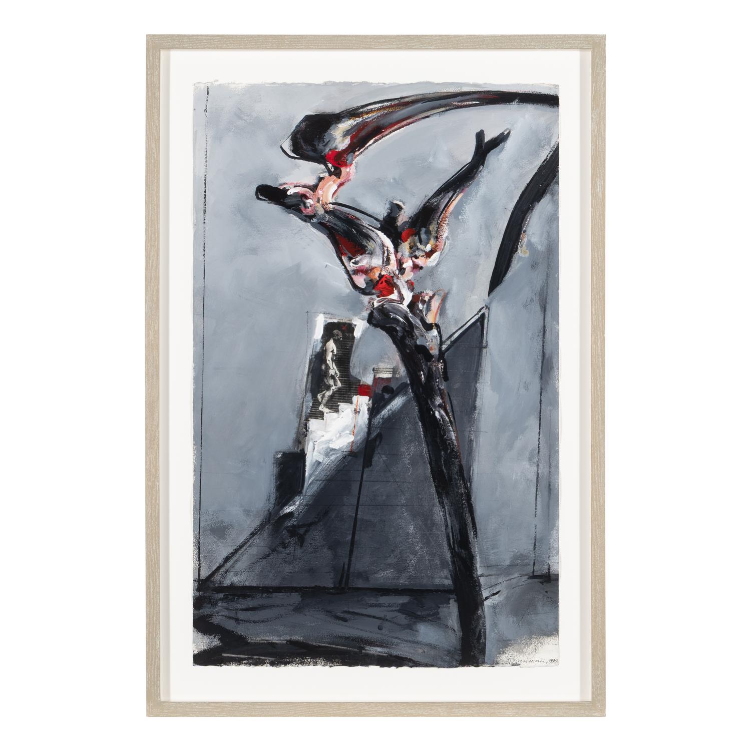 Vladimir Veličković (Serbian, 1935–2019) — Dry Tree , 1989 (double-sided work)