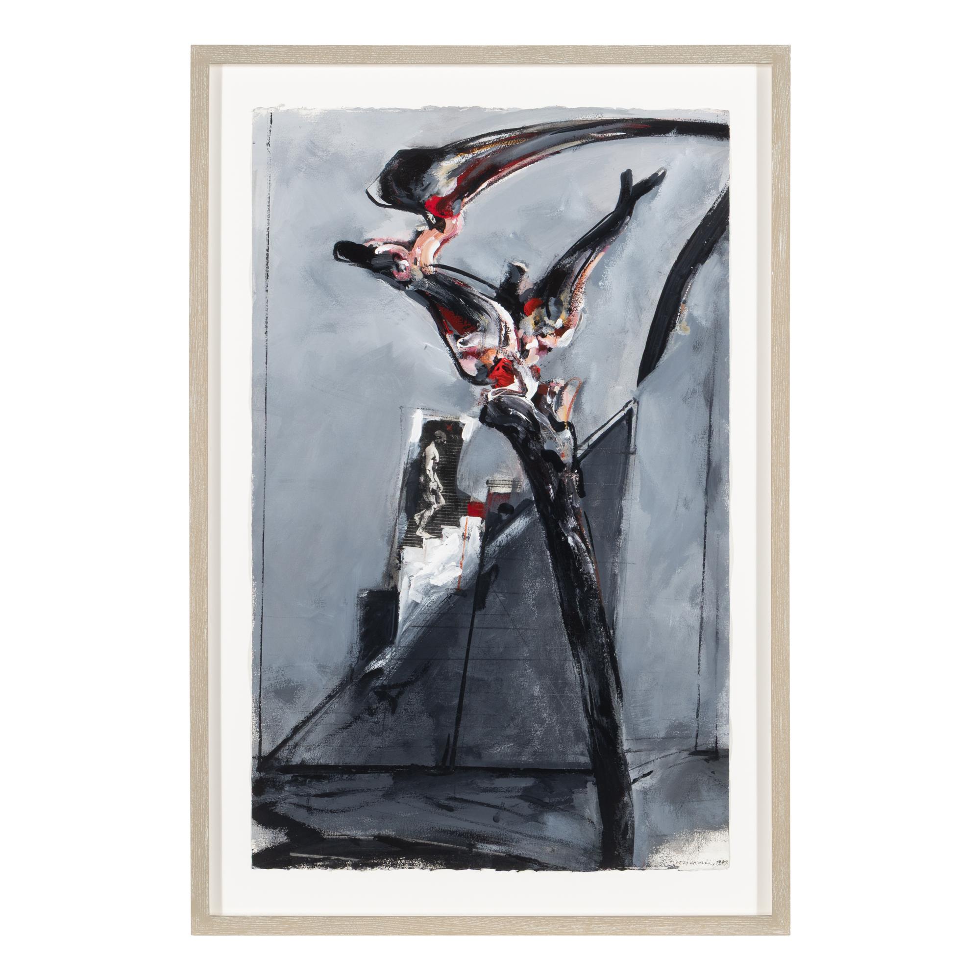 Vladimir Veličković (Serbian, 1935–2019) — Dry Tree , 1989 (double-sided work)