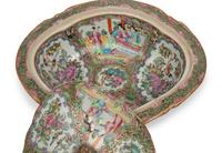 A Group of Rose Medallion Porcelain Articles