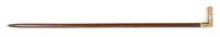 A Late Victorian Gold Filled Presentation Cane Handle, Height overall 38 3/4 x width of handle 3 7/8 inches.