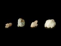 Four Chinese Jade Carvings of Animals