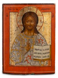 Russian Icon of Christ Pantocrator — 19TH CENTURY