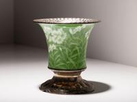Arts and Crafts Silver Mounted Japanese Porcelain Vase San Francisco, California