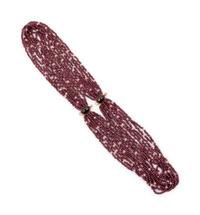 14k Gold and Garnet Multi-Strand Necklace