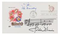 WILLIAMS, John (b.1932). Autograph musical quotation signed ("John Williams"), to Peter Benchley. Boston, MA, 4 April 1985.