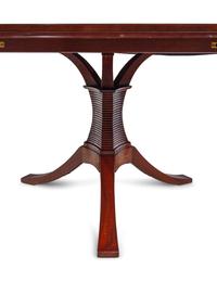 A Custom Three-Pedestal Dining Table by Cabinetmaker Robin K. DeGroot