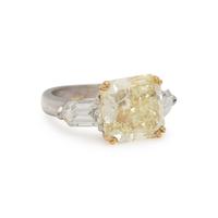 FANCY YELLOW DIAMOND RING