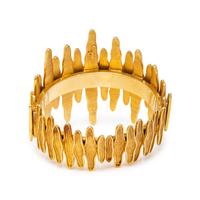 MAPAMENOS NATEPAS, YELLOW GOLD AND DIAMOND BRACELET AND EARRINGS