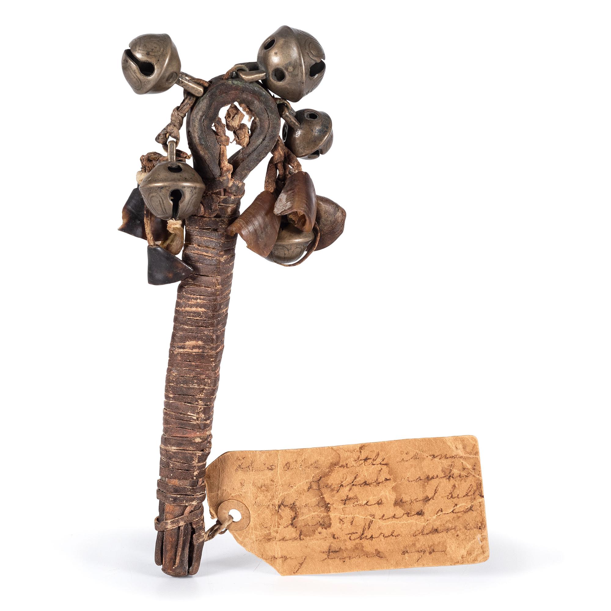 Arapaho Rattle, with Hawk Bells and Dew Claws