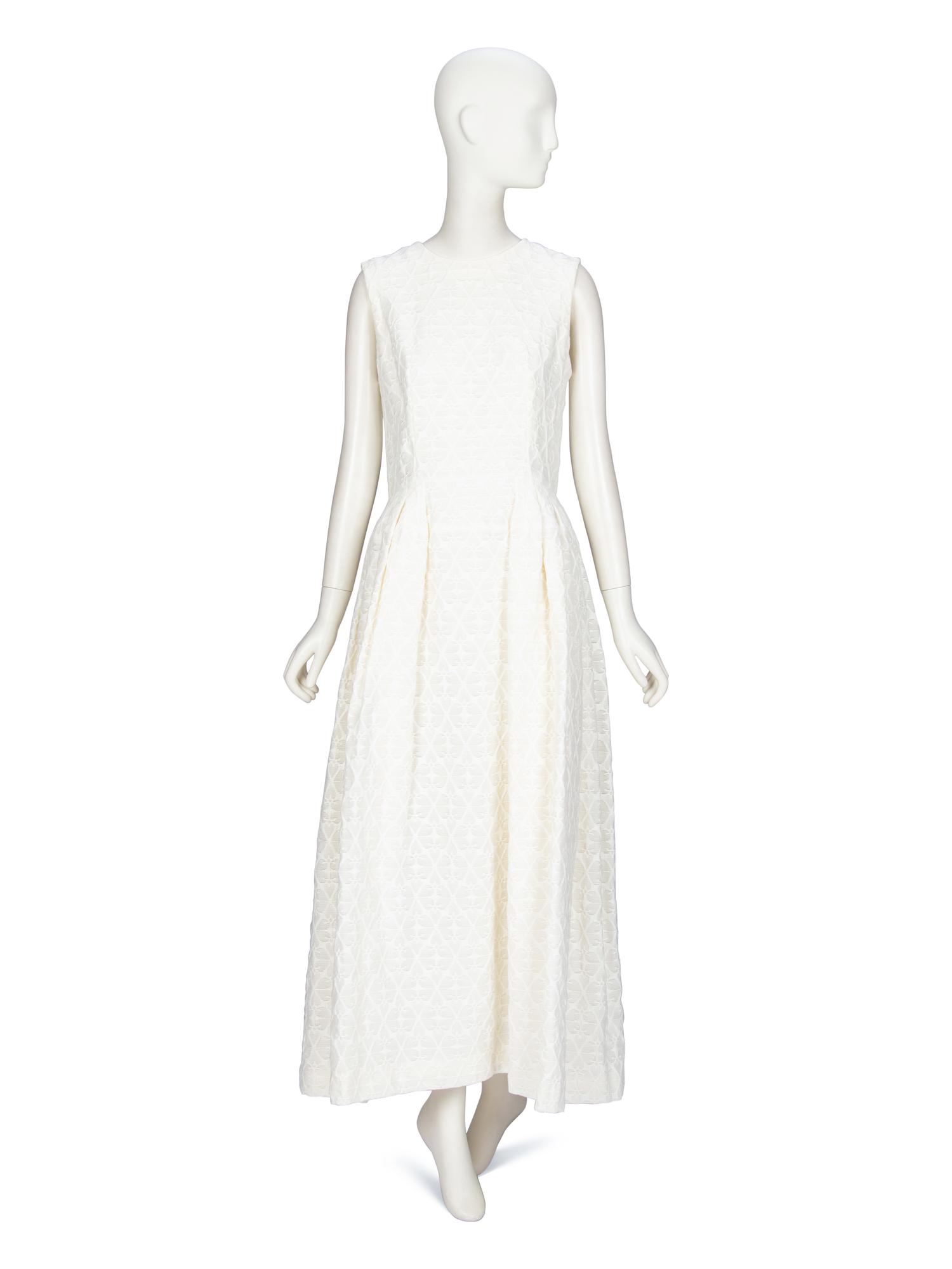 Alexander McQueen, White Jacquard Gown