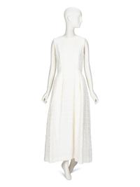 Alexander McQueen, White Jacquard Gown