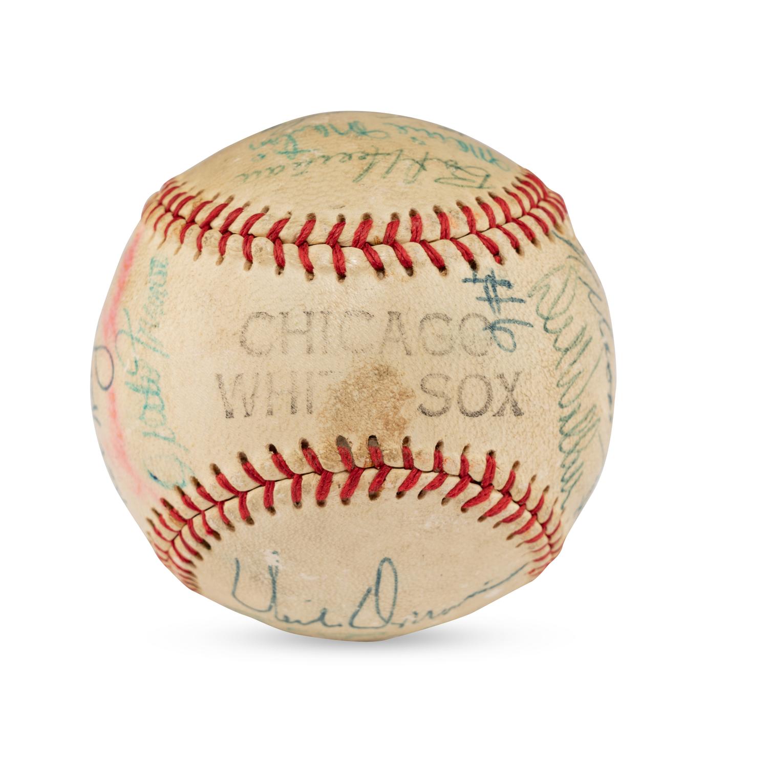 A 1955 Chicago White Sox Team Signed Autograph Baseball