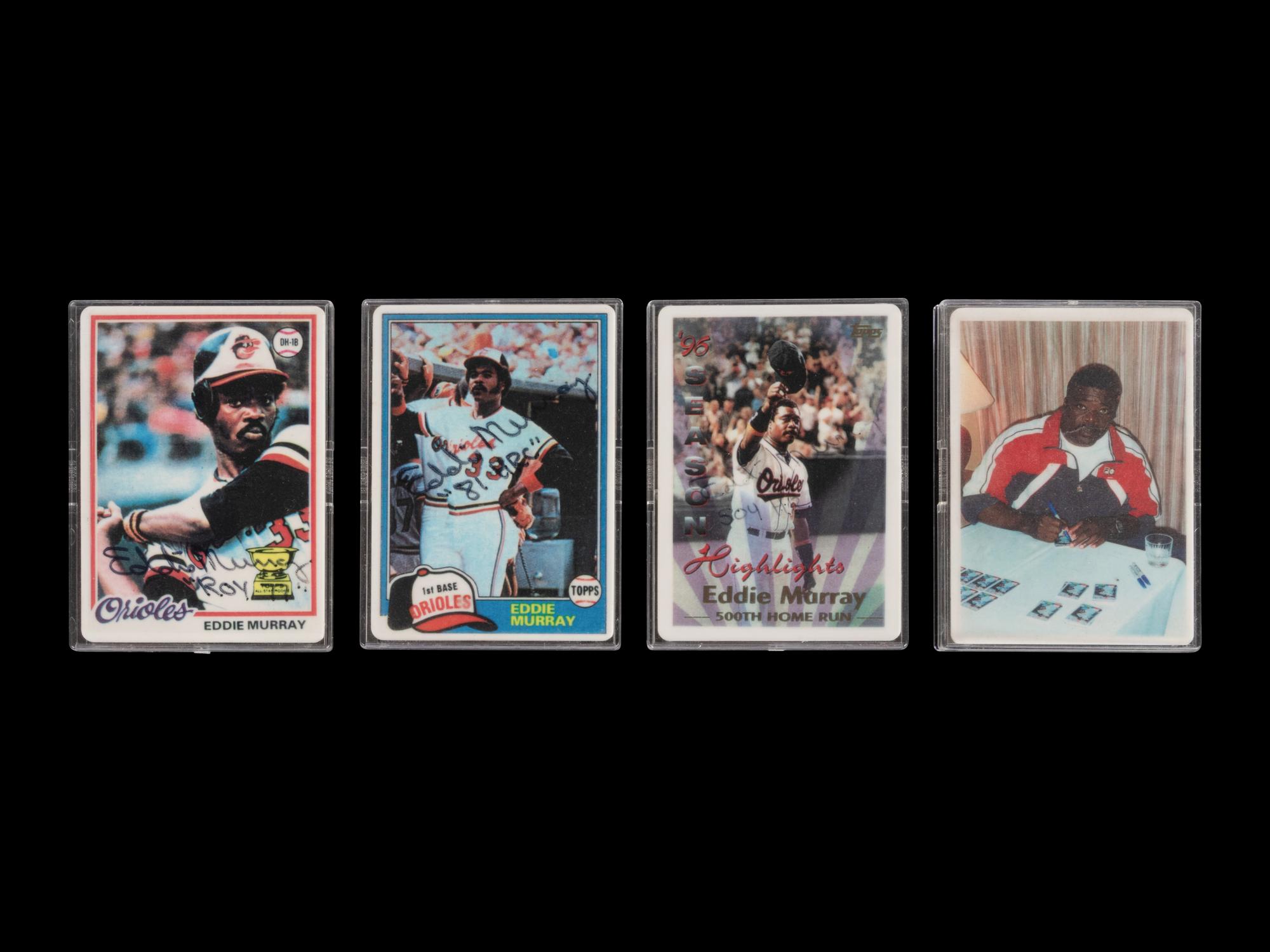 An Eddie Murray Signature Series Set of Signed Autograph Baseball Cards,