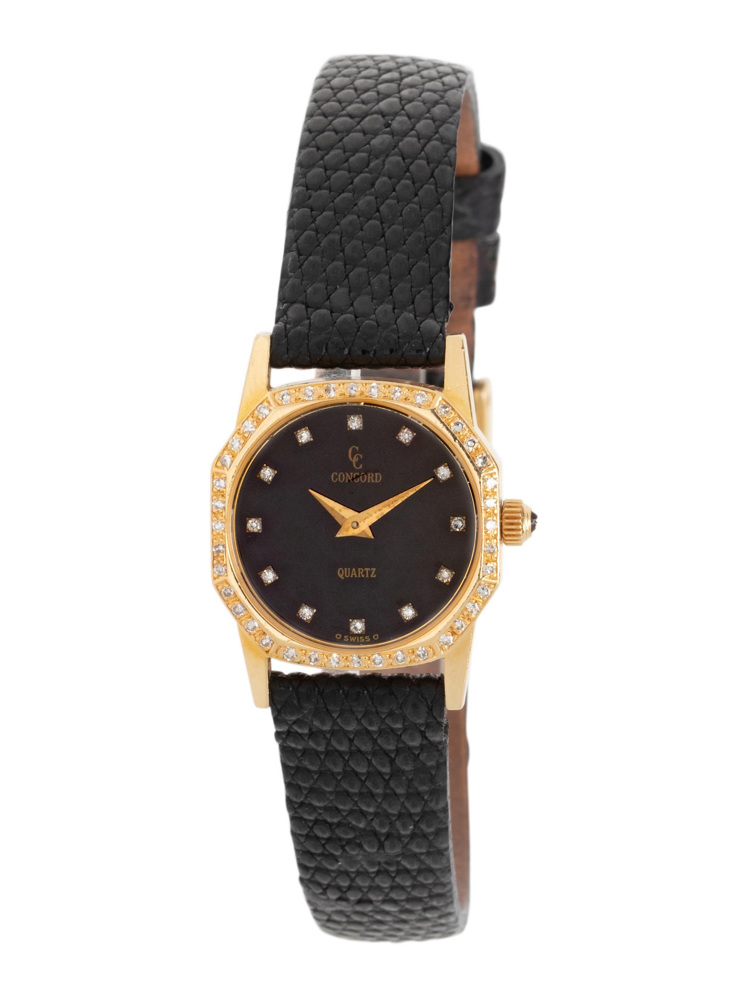 CONCORD, 18K YELLOW GOLD AND DIAMOND WATCH