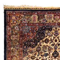 A Qom Silk and Metallic Thread Rug