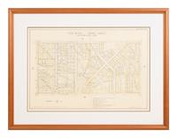 A group of 5 maps of Chicago streets, comprising: