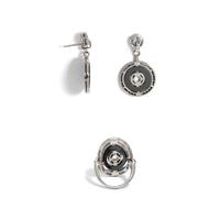 BVLGARI, COLLECTION OF WHITE GOLD, DIAMOND AND HEMATITE 'ASTRALE' JEWELRY